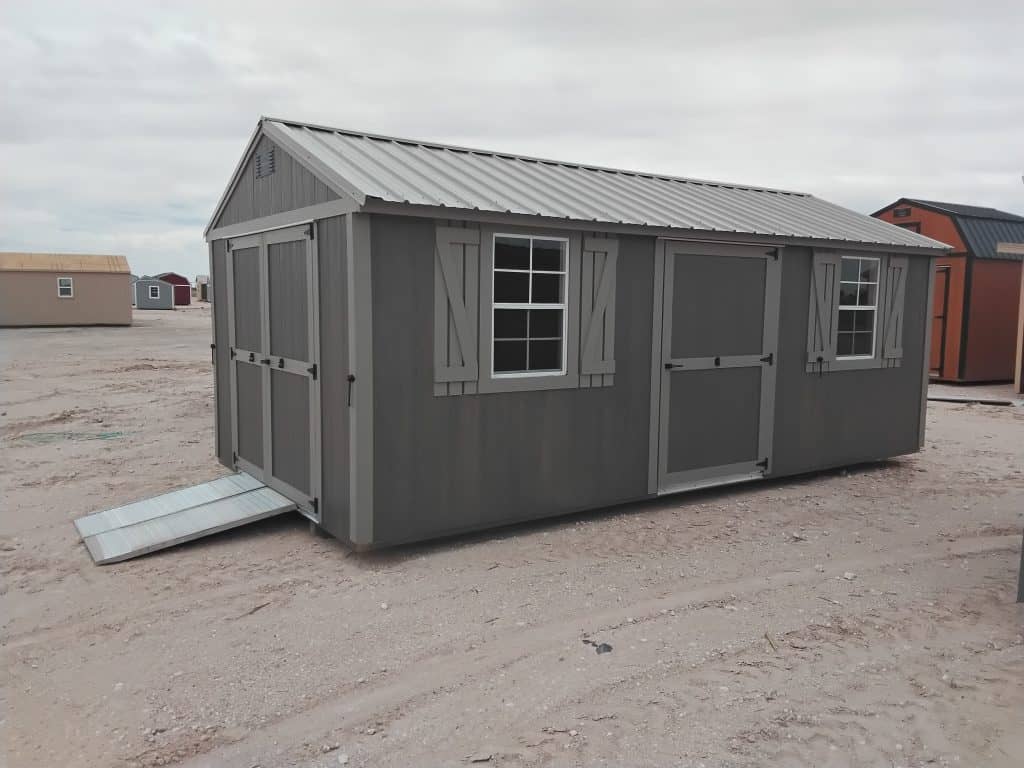10×20 Essential Shed Driftwood Stain