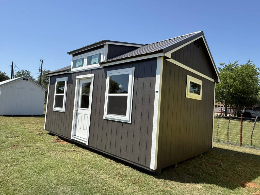 12×20 Chalets Sheds Driftwood Stain