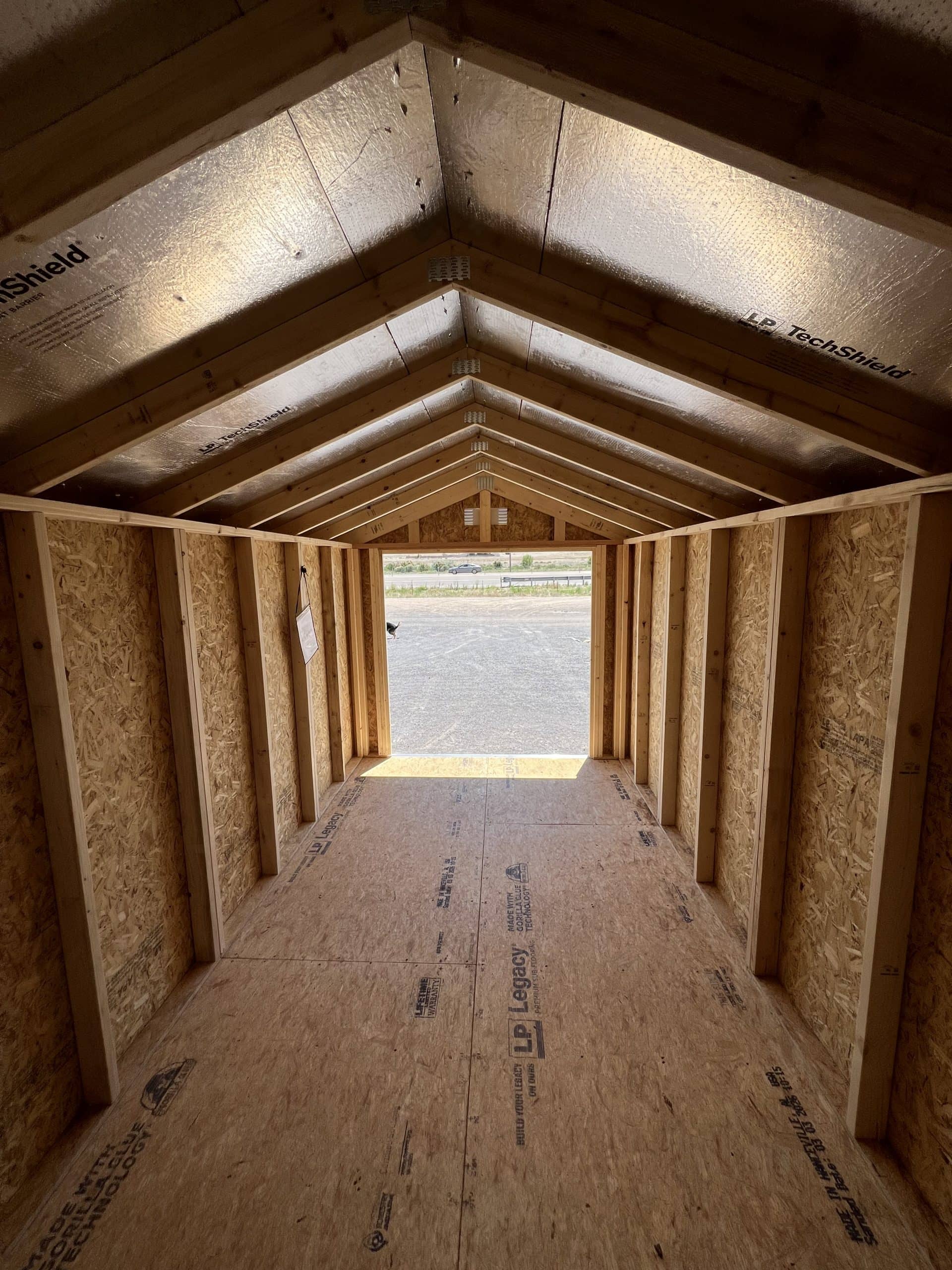 8×16 Essential Shed Honey Gold Stain
