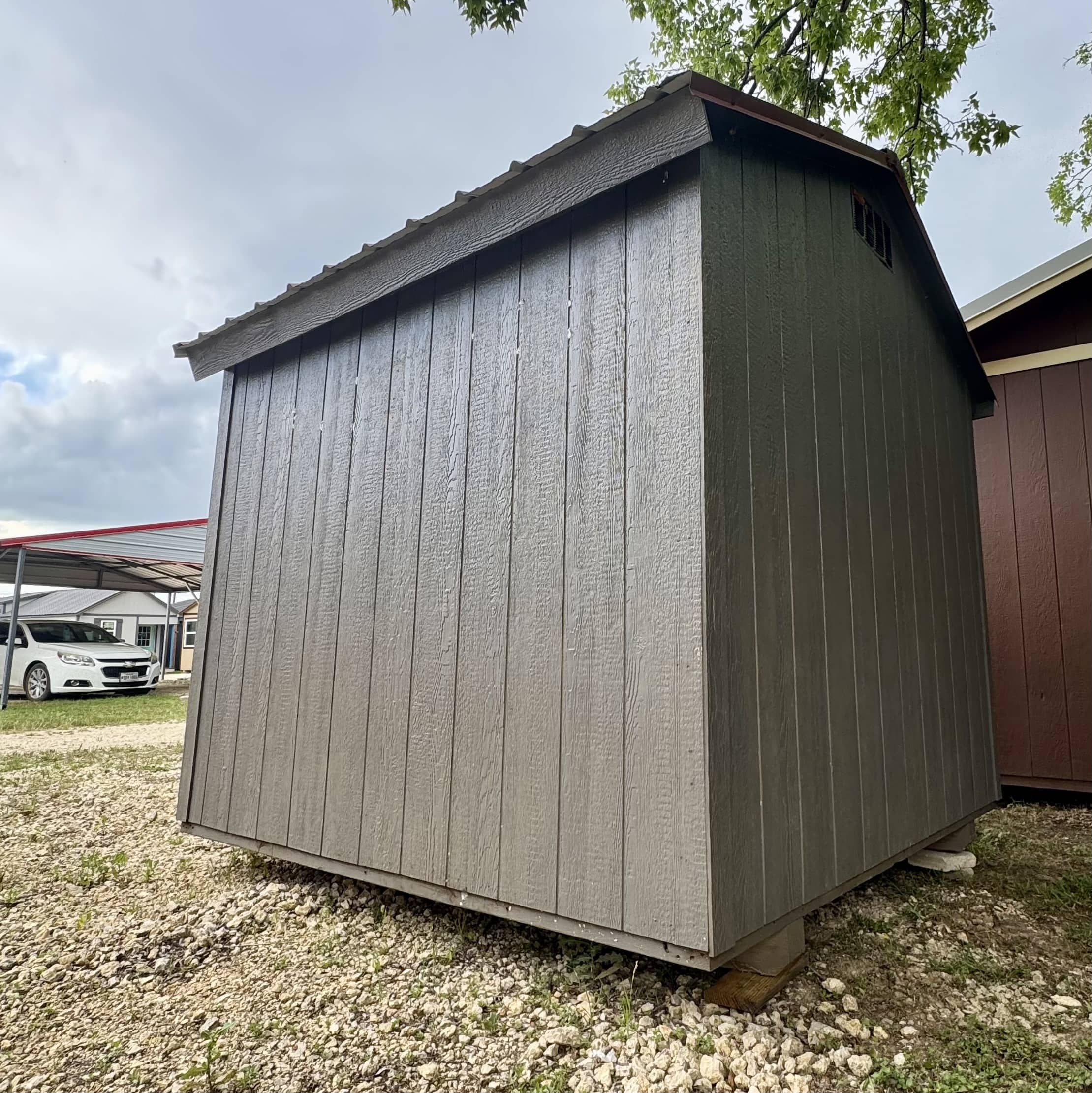 8×8 Essential Shed Dark Gray
