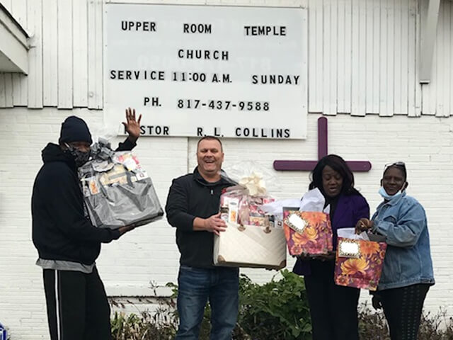 Leland's Cares recipient at their church