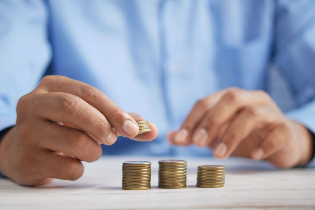 Counting coins for a down payment