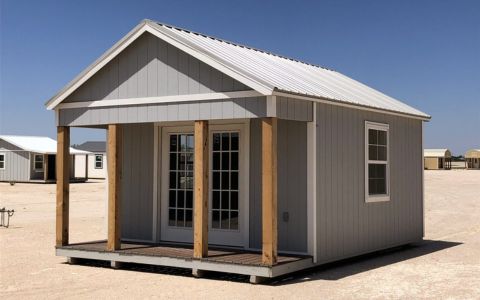 gray cabinette shed