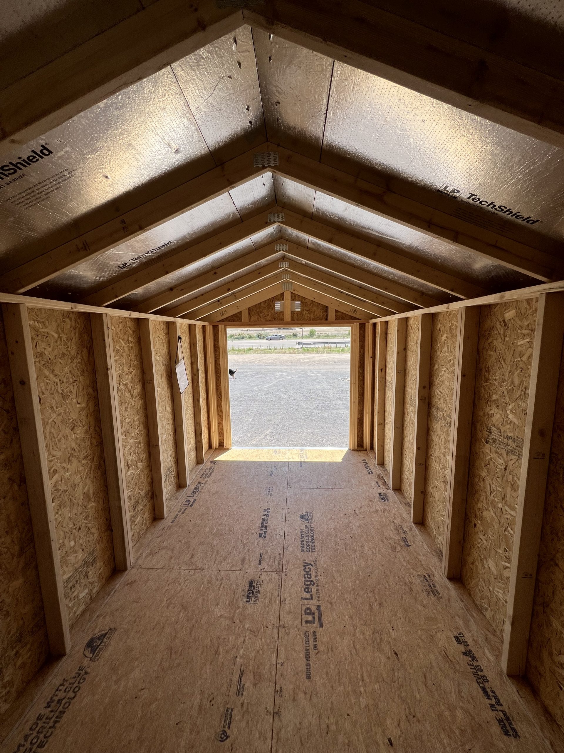 8×16 Essential Shed Honey Gold Stain
