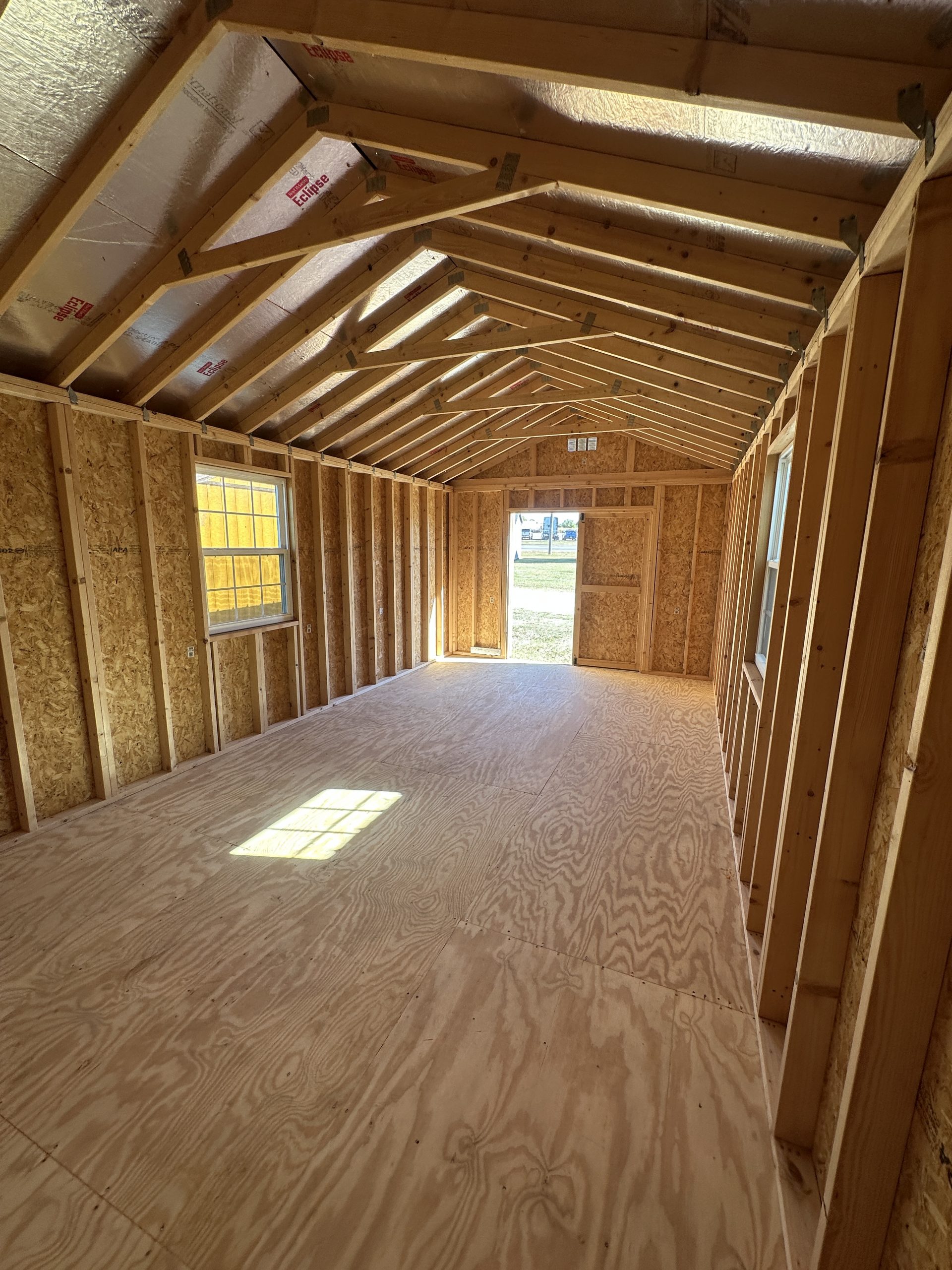 12x24 Utility Shed - Navajo White - Image 4