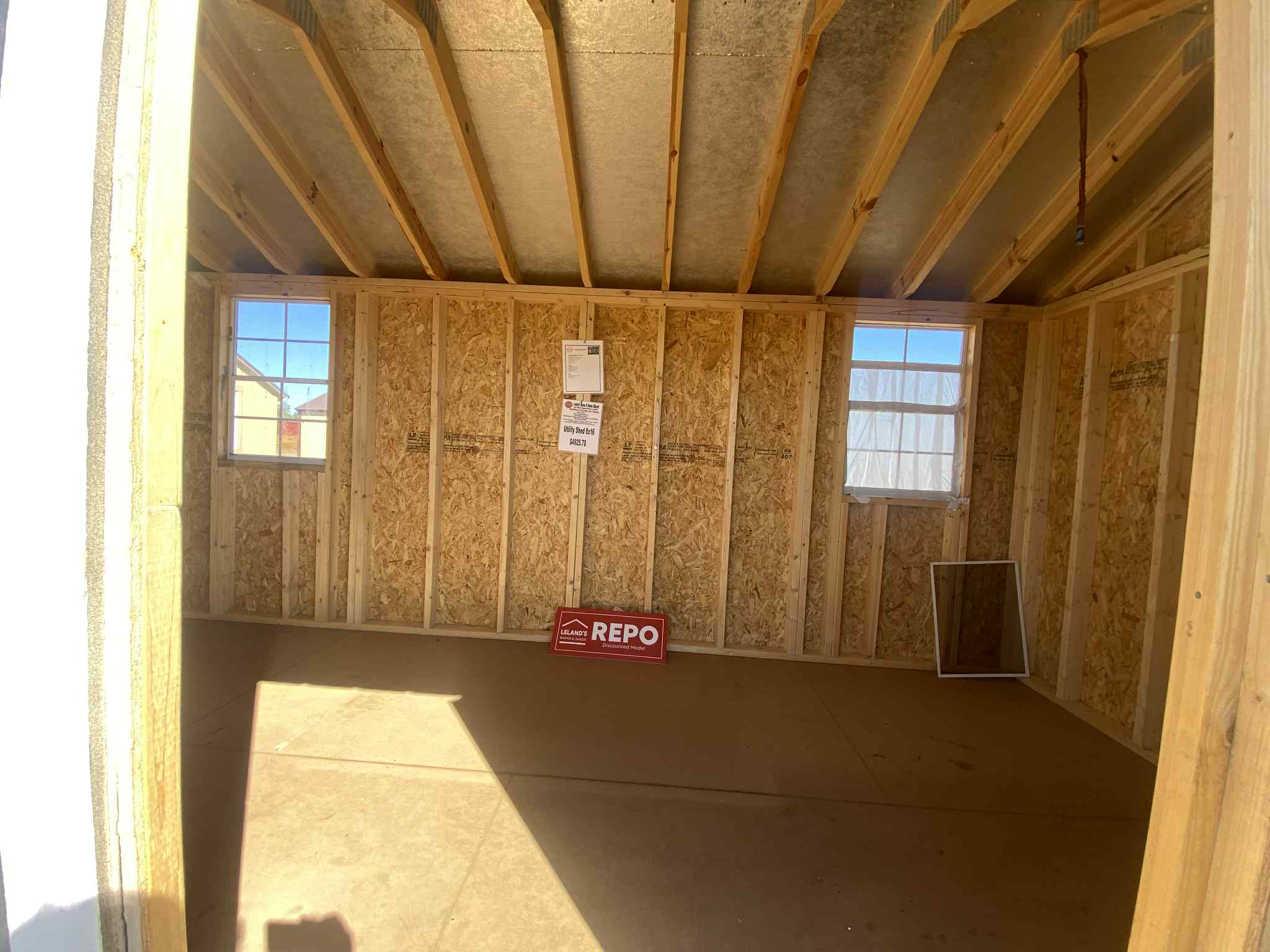 8x16 Utility Shed - Black - Image 4