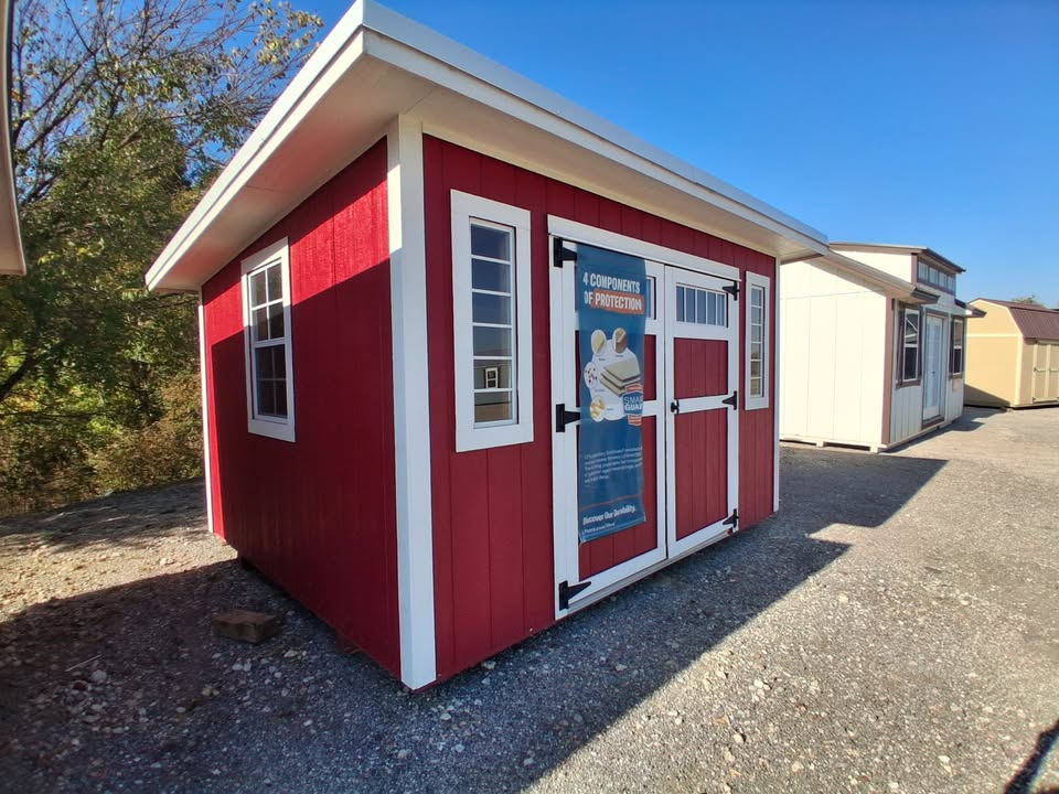10x12 Studio Shed "Wanda" - Red Delicious - Image 3