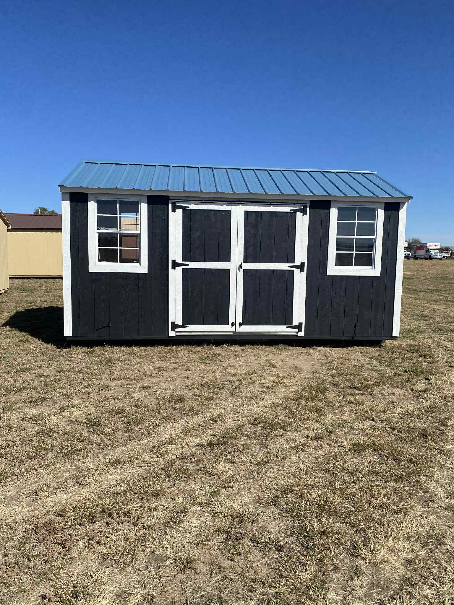 8x16 Utility Shed - Black