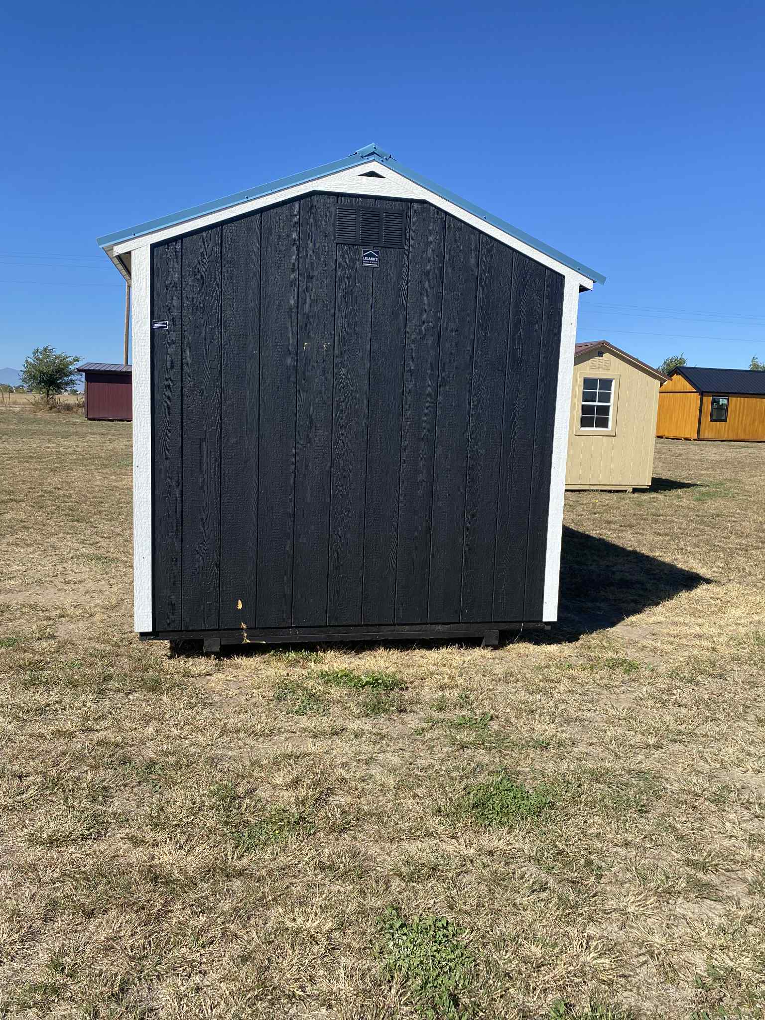 8x16 Utility Shed - Black - Image 3