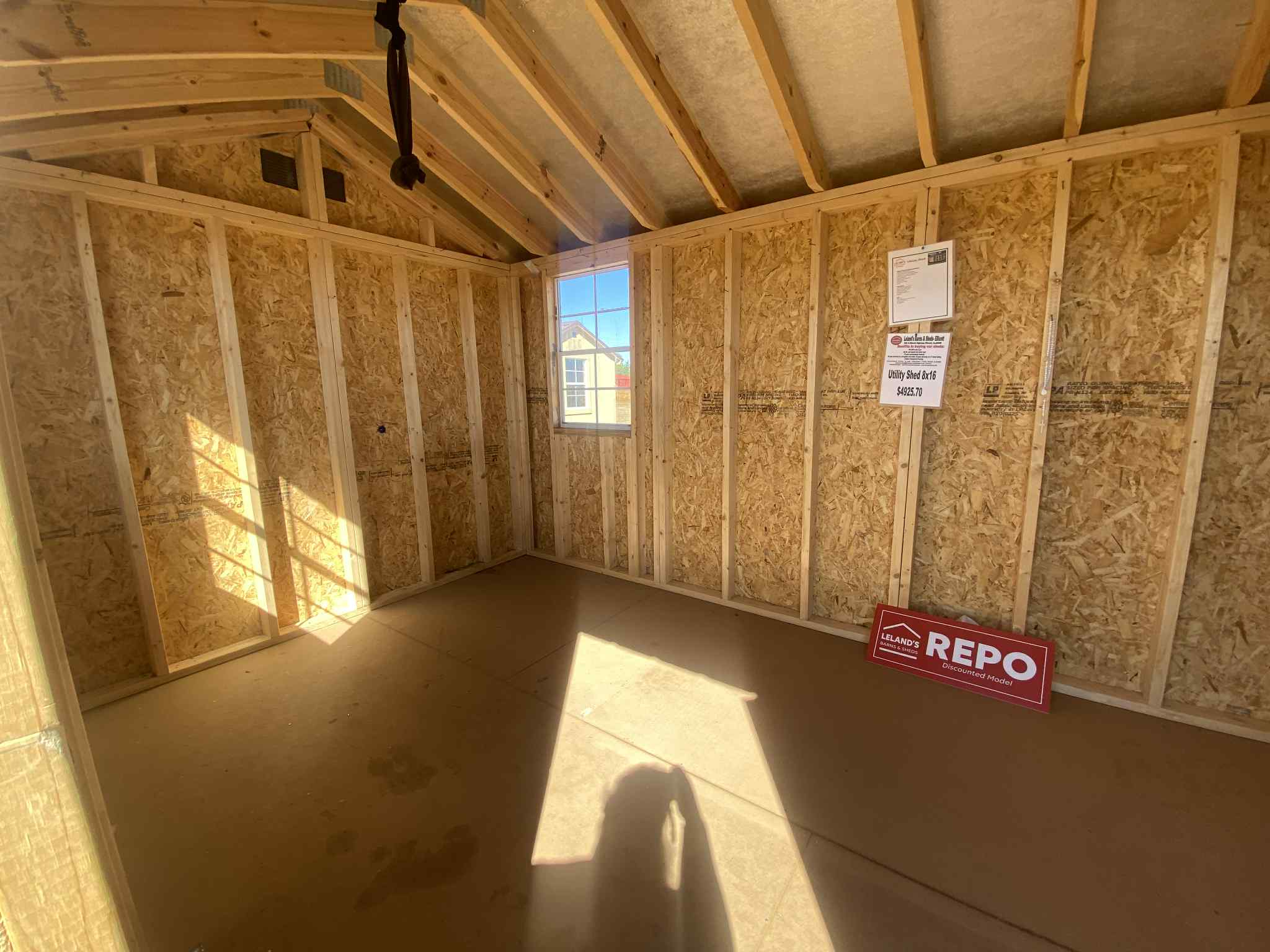 8x16 Utility Shed - Black - Image 7