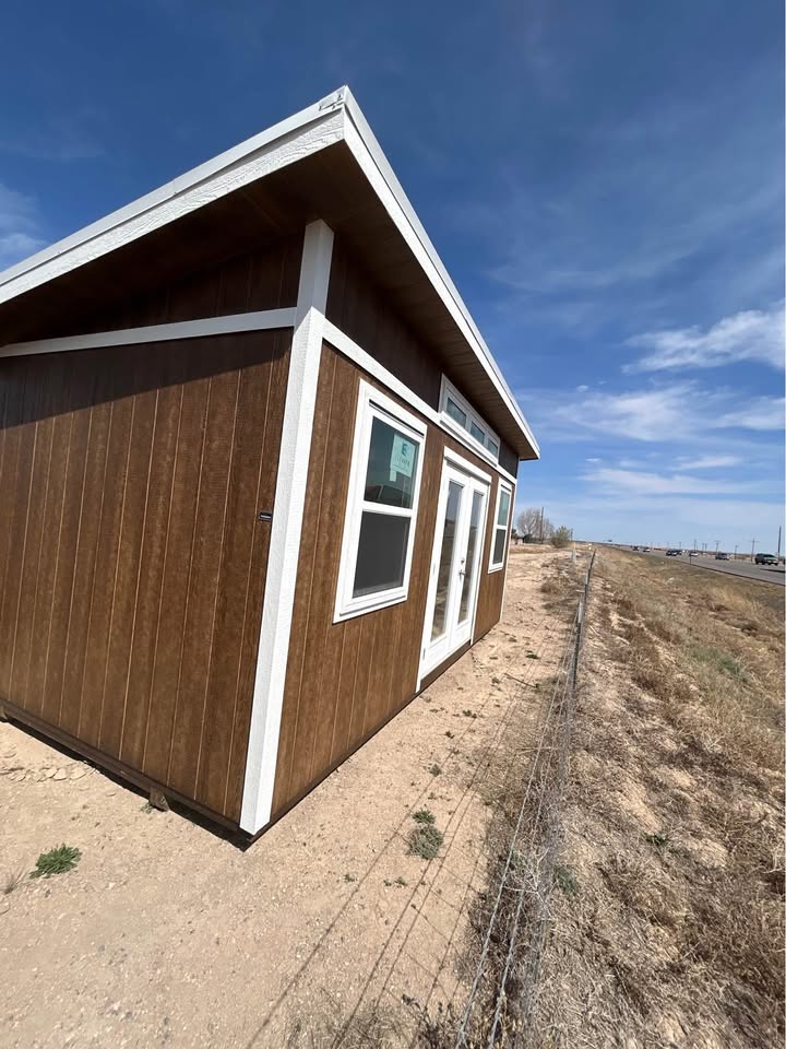 10x20 Studio Shed - Chestnut Stain