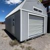 14x24 Lofted Barn Shed - Light Gray