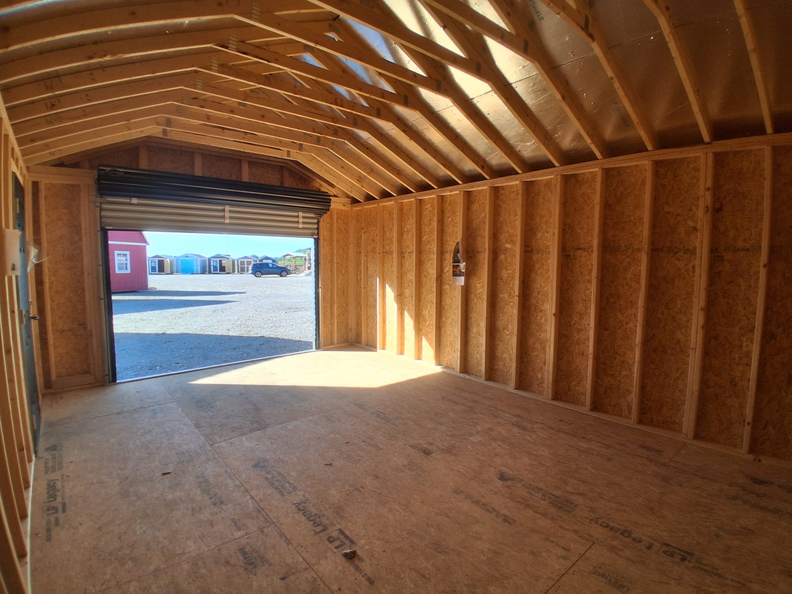 12x16 Garage Shed "Onyx" - Black - Image 5