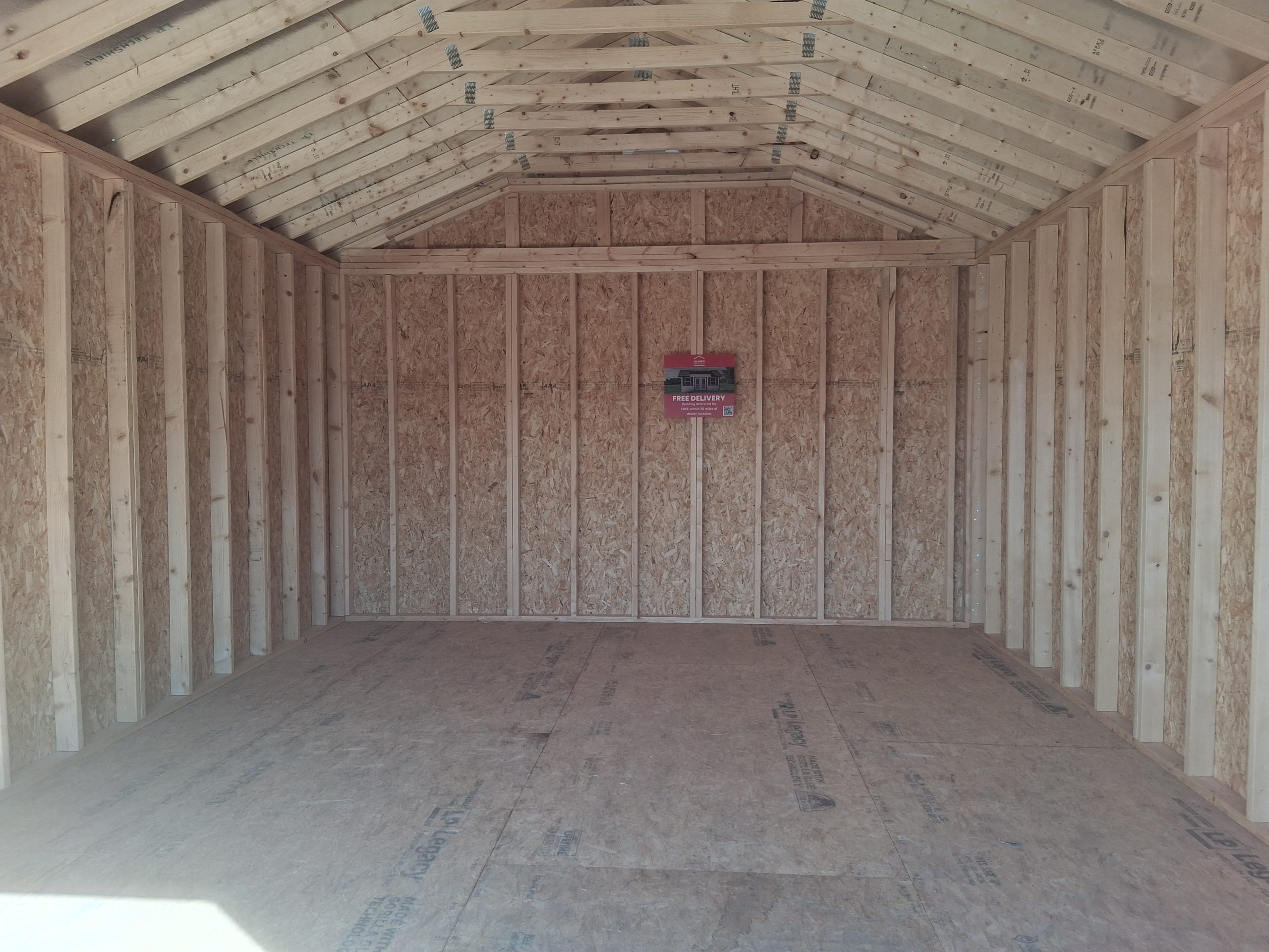 12x16 Garage Shed "Onyx" - Black - Image 6