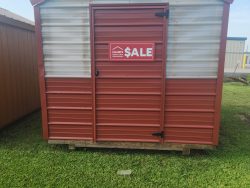 An 8x12 Greenhouse with a sale sign on it, perfect for those searching for greenhouses on sale or a greenhouse store near me.
