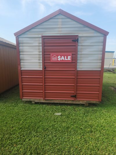 An 8x12 Greenhouse with a sale sign on it, perfect for those searching for greenhouses on sale or a greenhouse store near me.