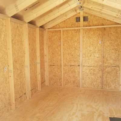 A 12x16 Garage Shed with walls and doors, available for sale near me.