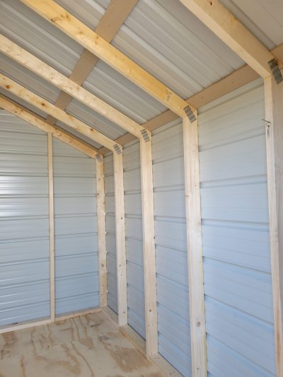 For sale: 8x12 Metal Shed being built.