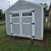10x16 Utility Shed - Light Gray