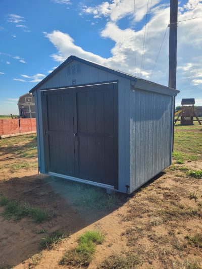8x8 Essential Shed - Light Gray