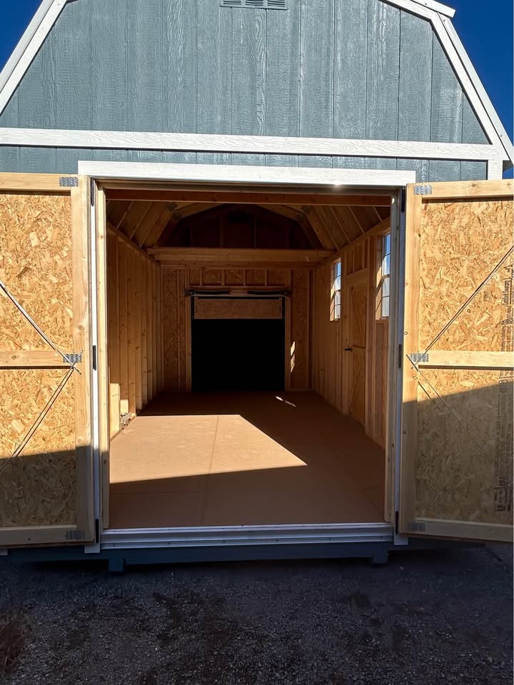 10x18 Lofted Barn - Belmont Blue - Image 5
