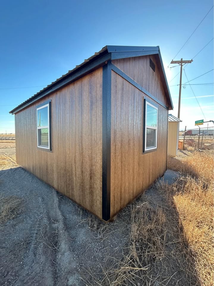 12x20 Retreat Shed - Chestnut Stain - Image 3