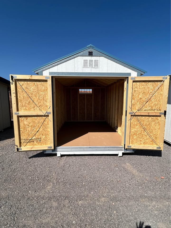 8x12 Utility Shed - White - Image 3