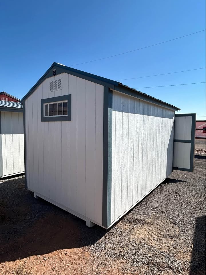 8x12 Utility Shed - White - Image 4