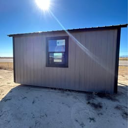 14x16 Cabinette Shed - Driftwood Stain - Image 4