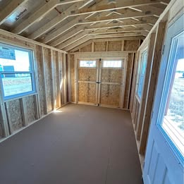 14x16 Cabinette Shed - Driftwood Stain - Image 6