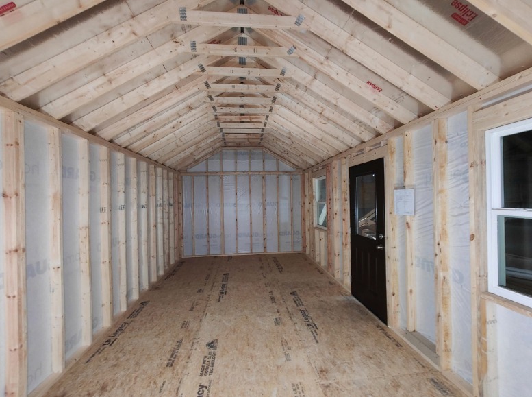 12x24 Chalet Shed "Beth"- 3 Day Delivery! - White - Image 6