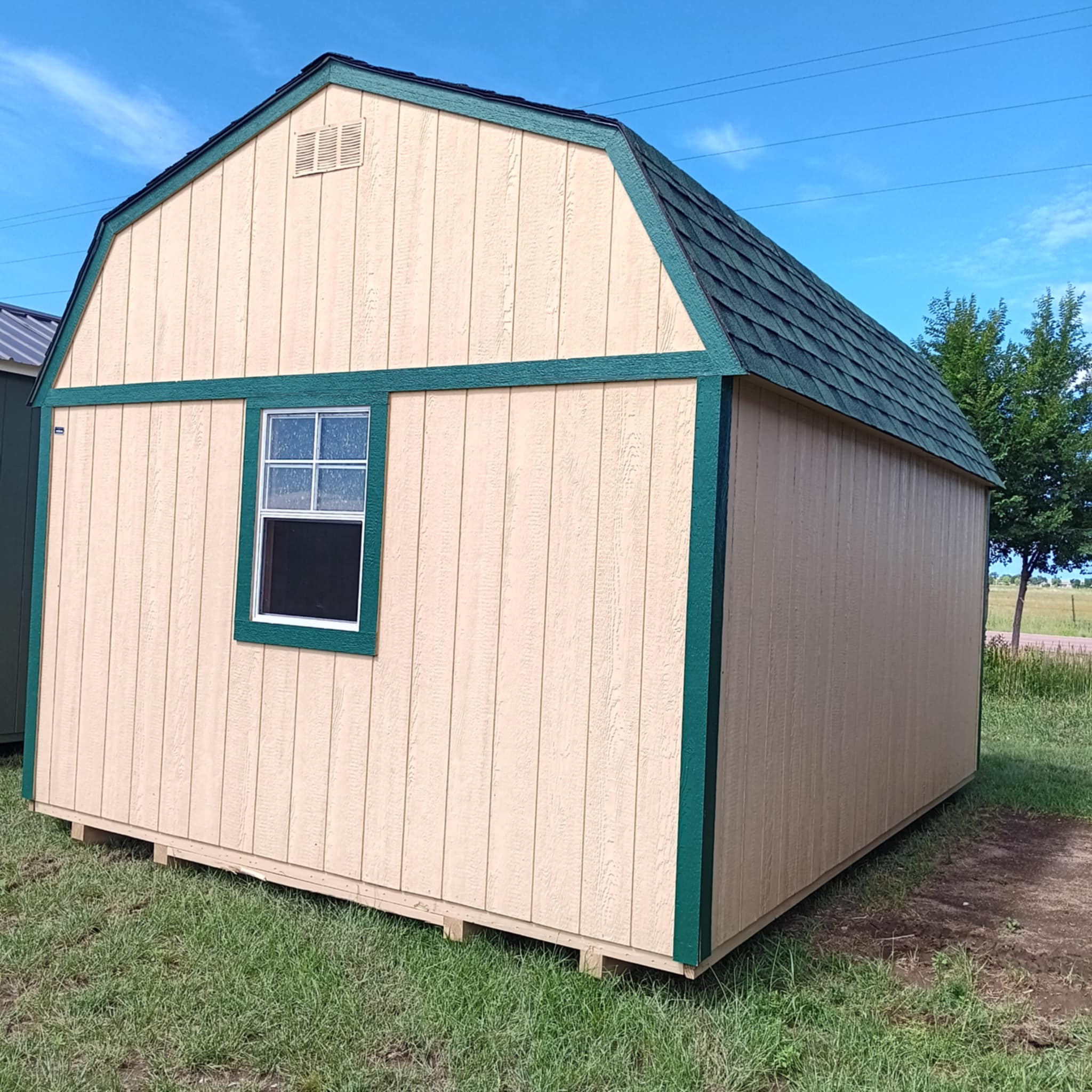 12x16 Lofted Barn - Tan - Image 6