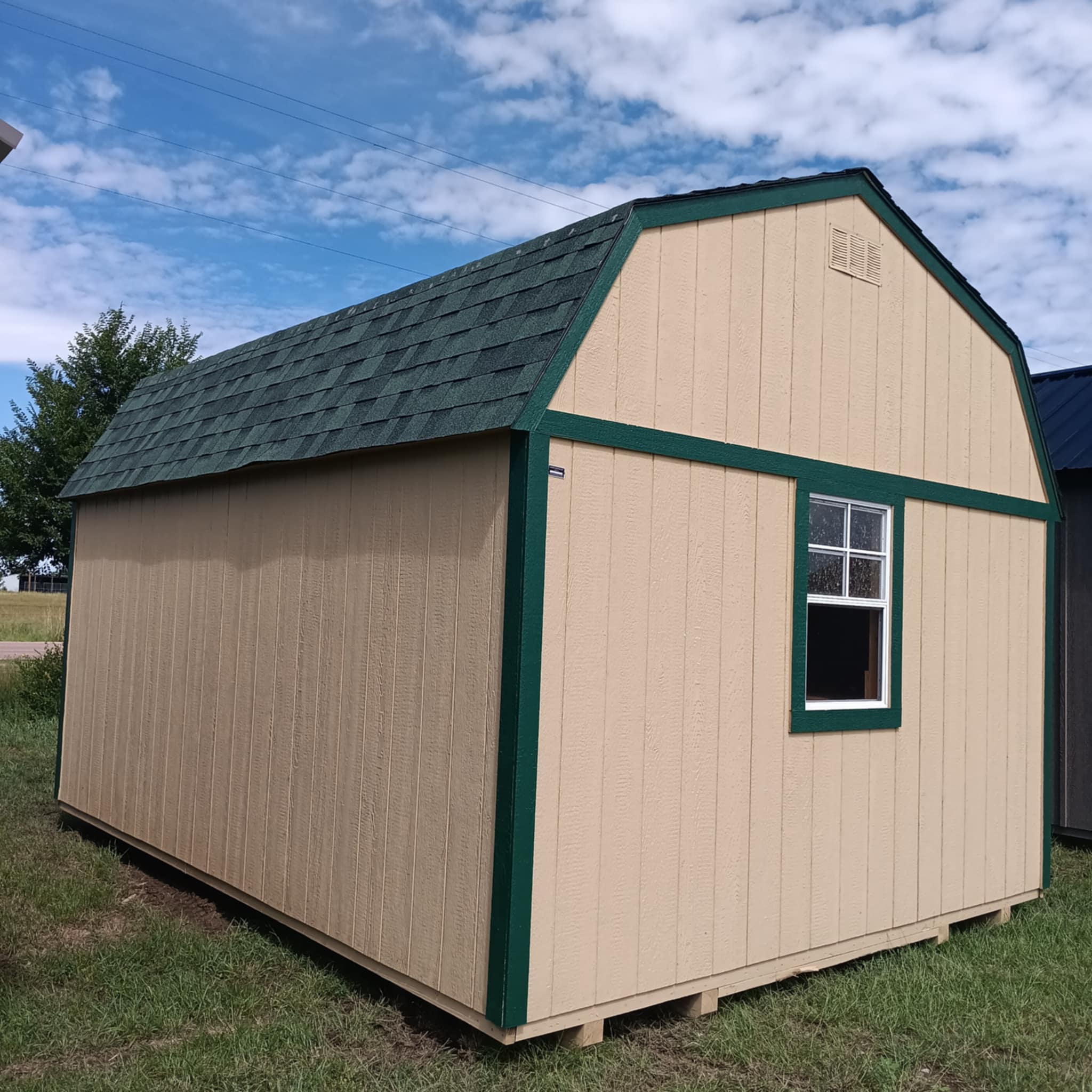 12x16 Lofted Barn - Tan - Image 3