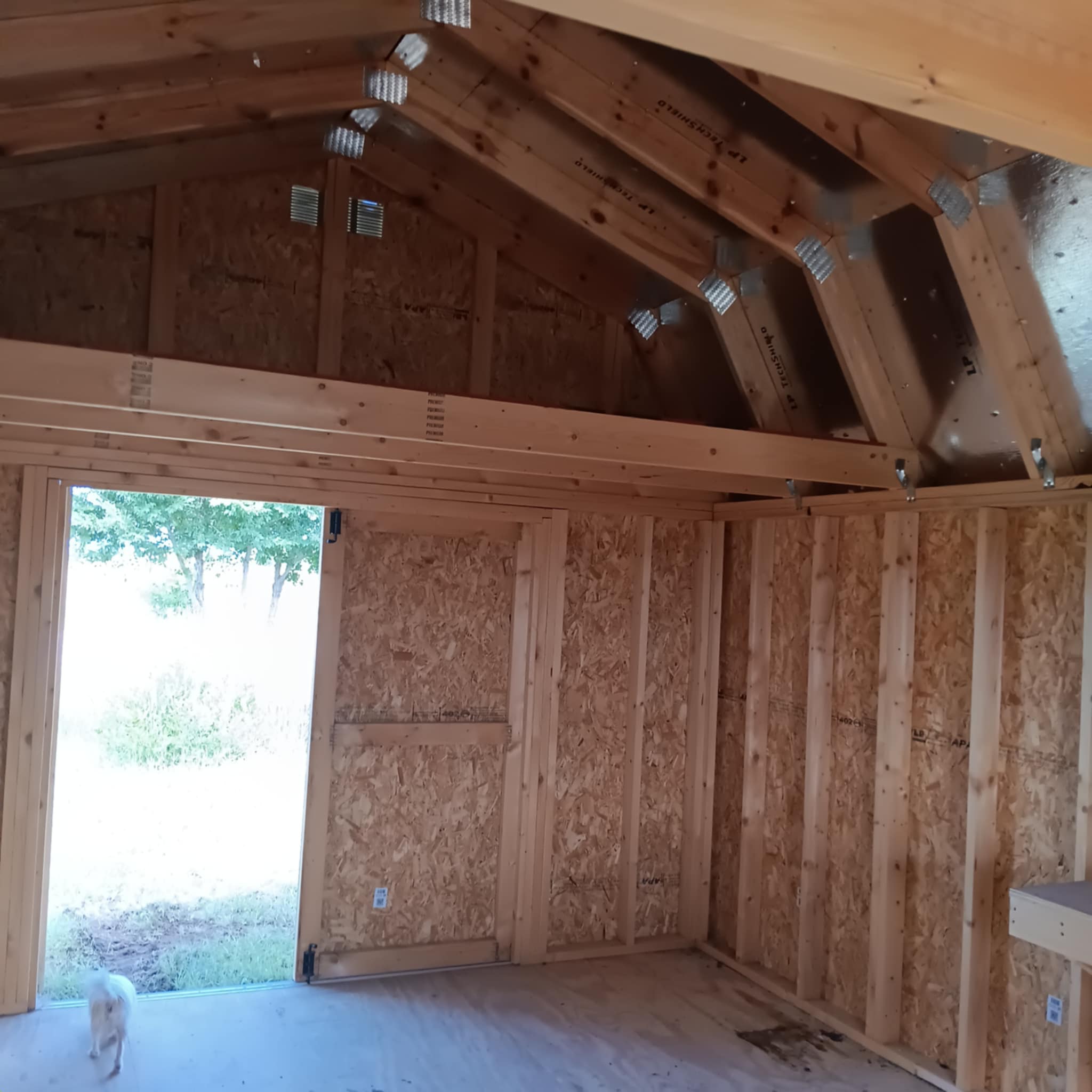 12x16 Lofted Barn - Tan - Image 5