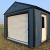 12x20 Garage Shed - Navy Blue - Image 4