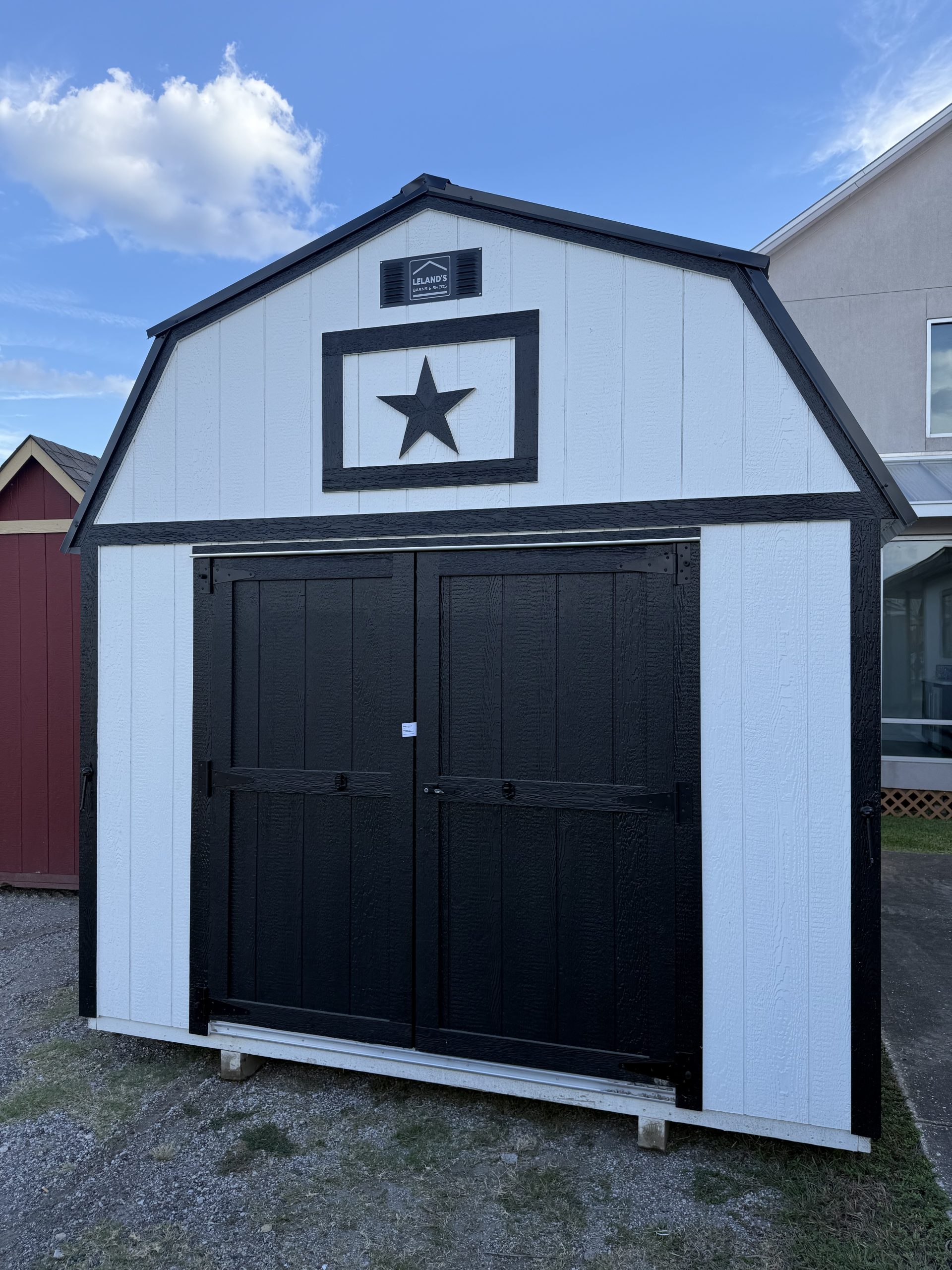 10x16 Lofted Barn - White