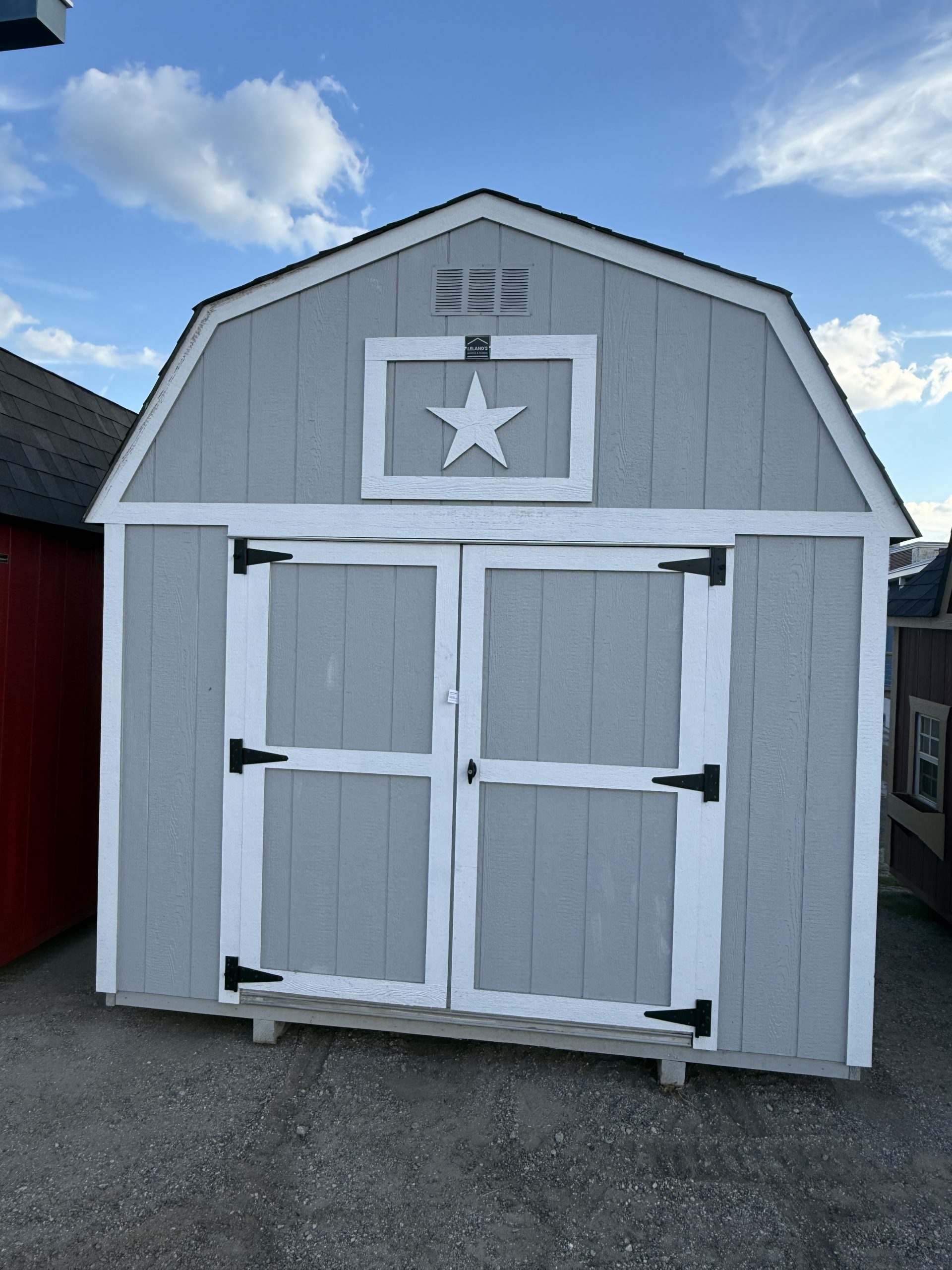 10x12 Lofted barn - Light Gray