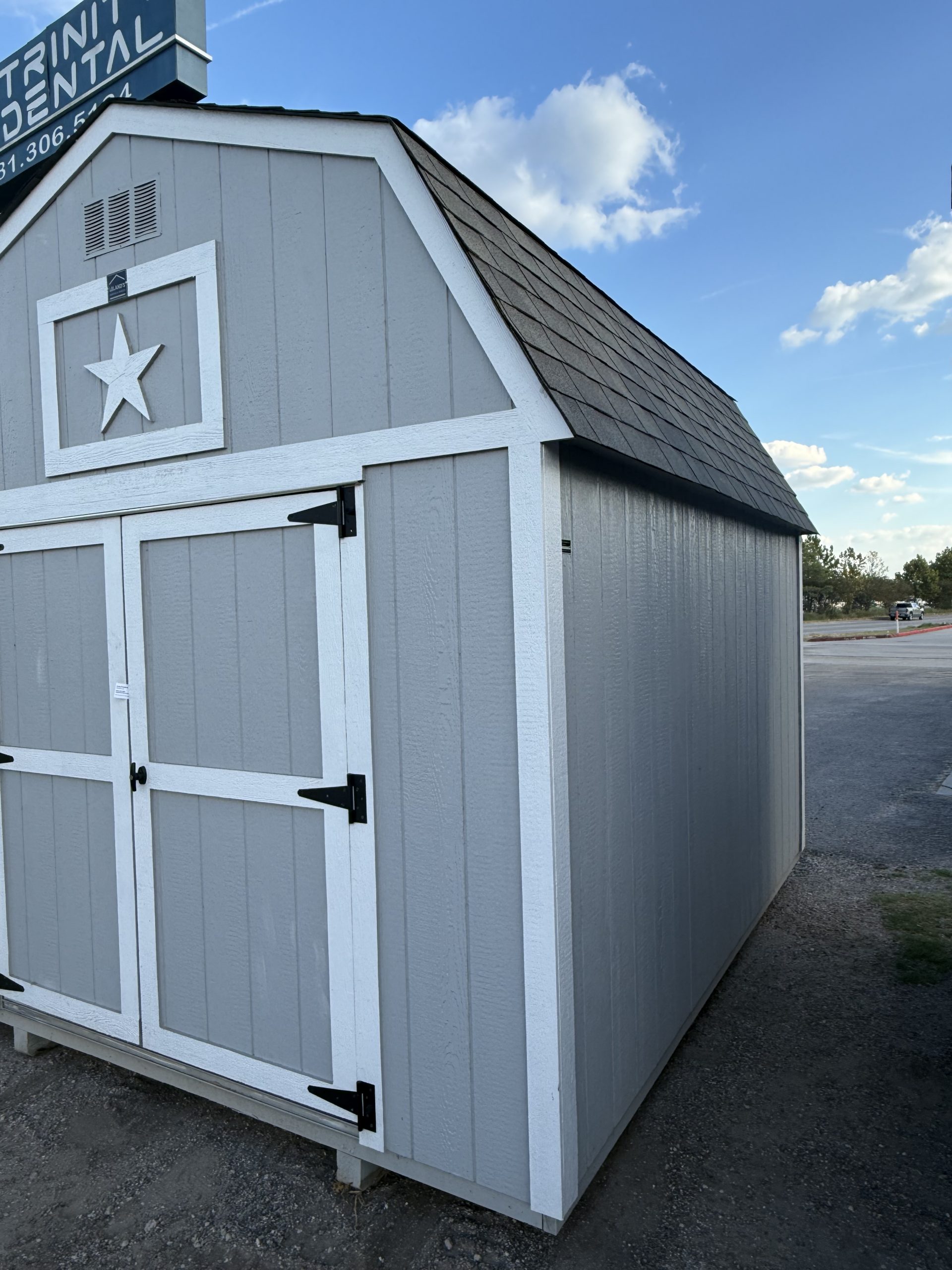 10x12 Lofted barn - Light Gray - Image 9