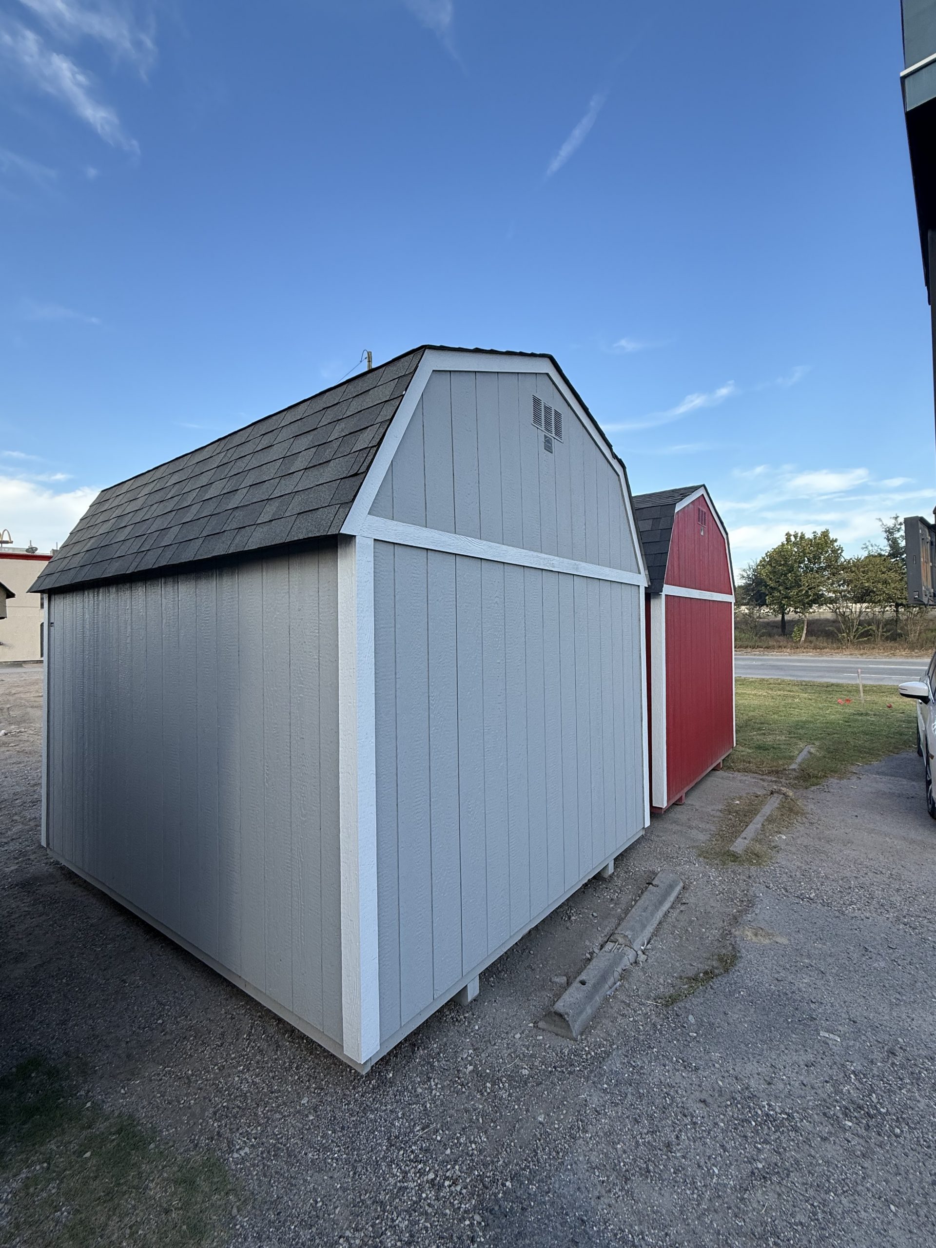 10x12 Lofted barn - Light Gray - Image 8