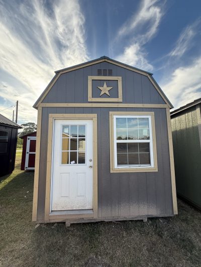 10x20 Lofted Barn - Driftwood Stain