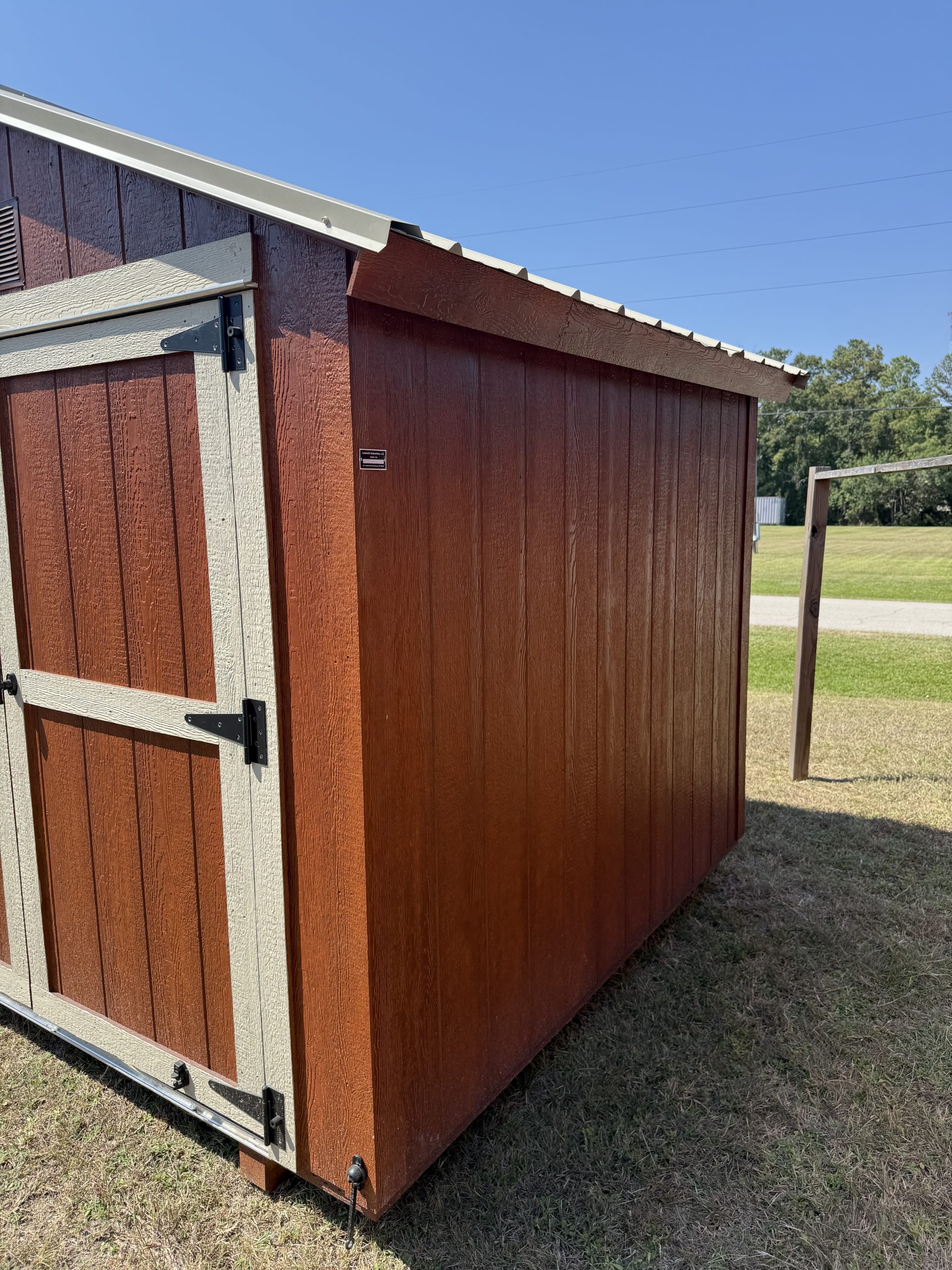 8x8 Basic Shed - Driftwood Stain - Image 6