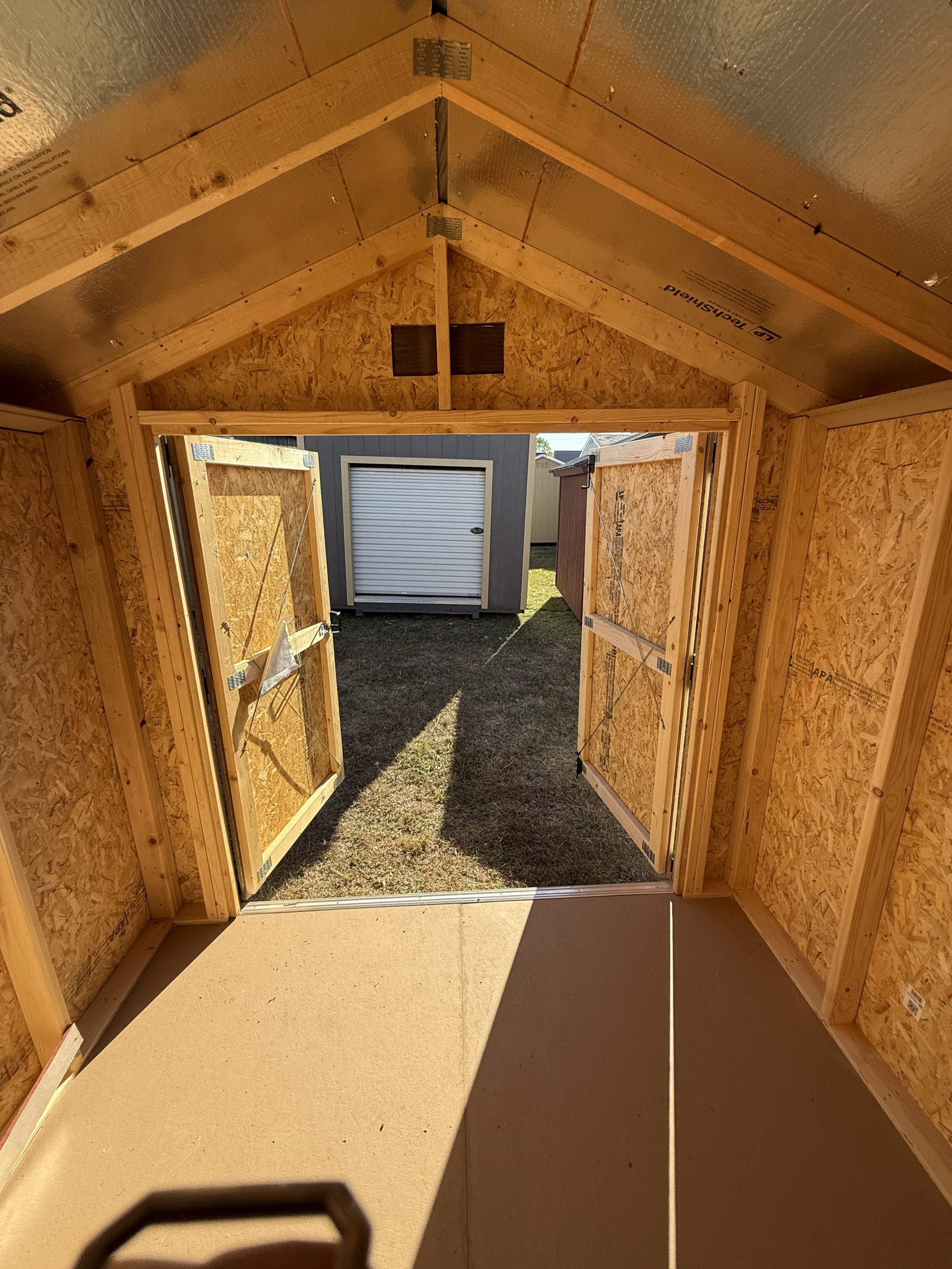 8x8 Basic Shed - Driftwood Stain - Image 3