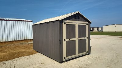 8x12 Essential Shed - Driftwood Stain