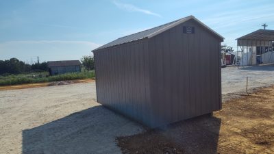8x12 Essential Shed - Driftwood Stain - Image 4