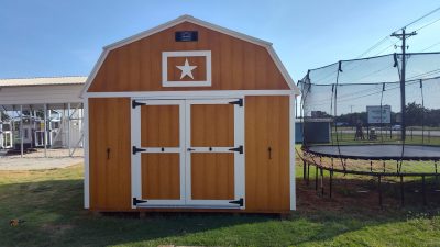 12x16 Lofted Barn - Honey Gold Stain
