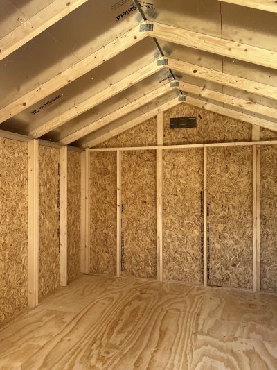 Discover an array of 10x12 Basic Sheds on sale at our store near me. Step inside one of our wooden sheds with plywood walls for the perfect storage solution.