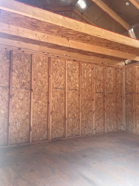 12x16 Defender Series Lofted Barn Shed - Mountain Red - Image 3