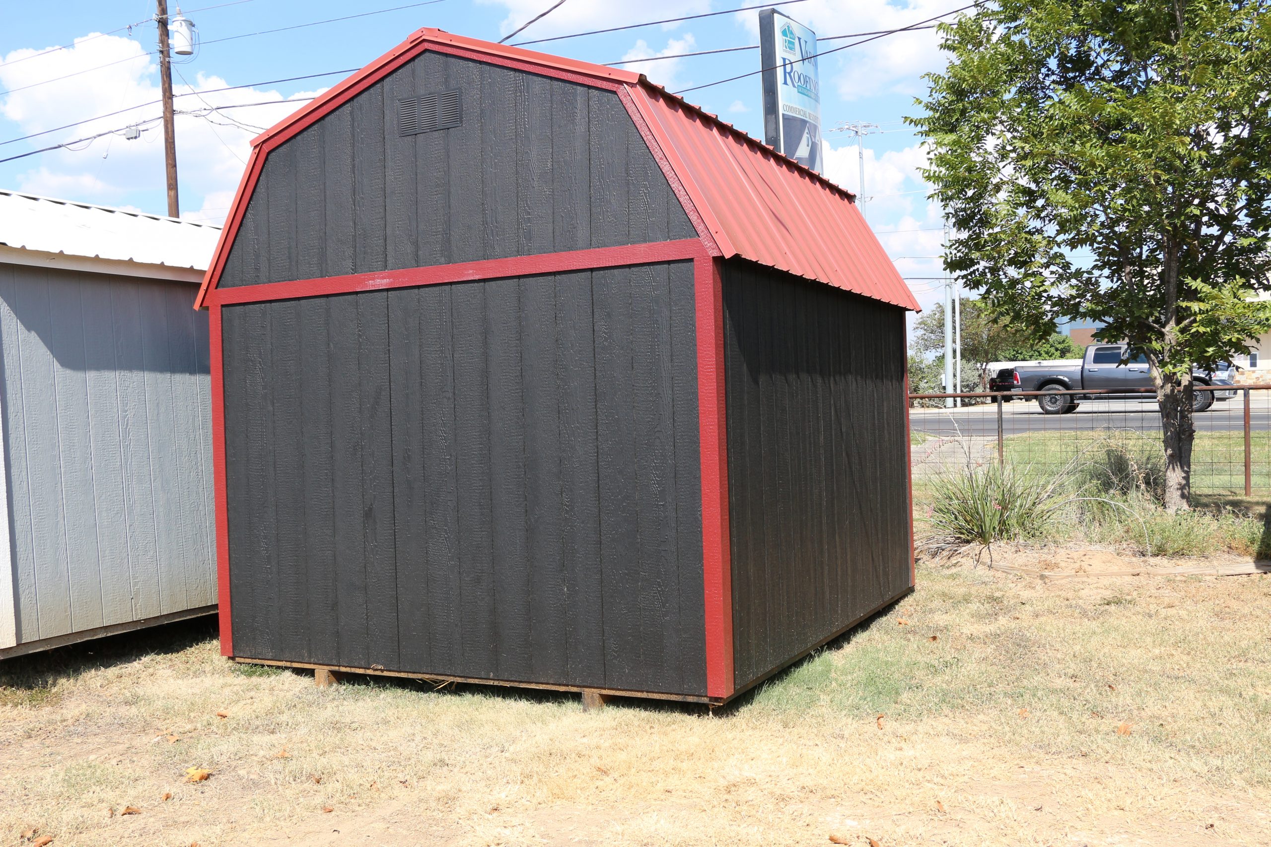 10x12 Lofted Barn Shed - Black - Image 9
