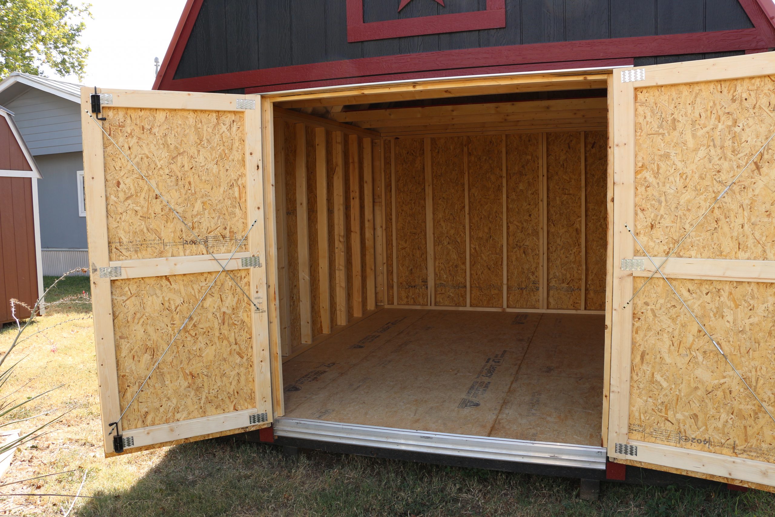10x12 Lofted Barn Shed - Black - Image 8