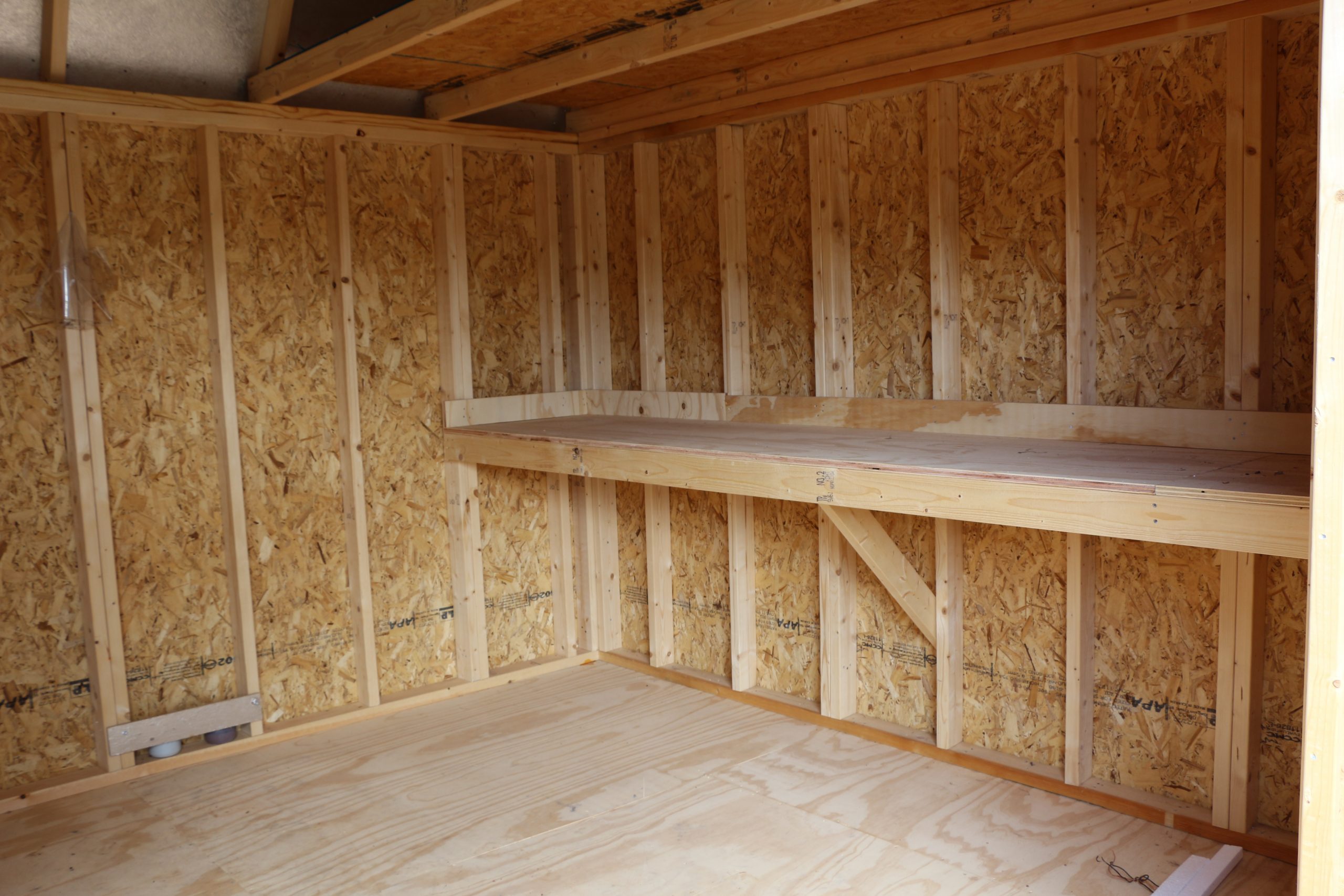 10x14 Lofted Barn Shed - Chestnut Stain - Image 5